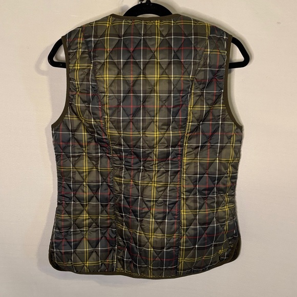Barbour Women's Tartan Betty Liner - Classic Tartan Plaid Vest US Size 8 - Picture 3 of 5